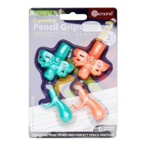 2 Ergonomic Pencil Grips - Butterfly