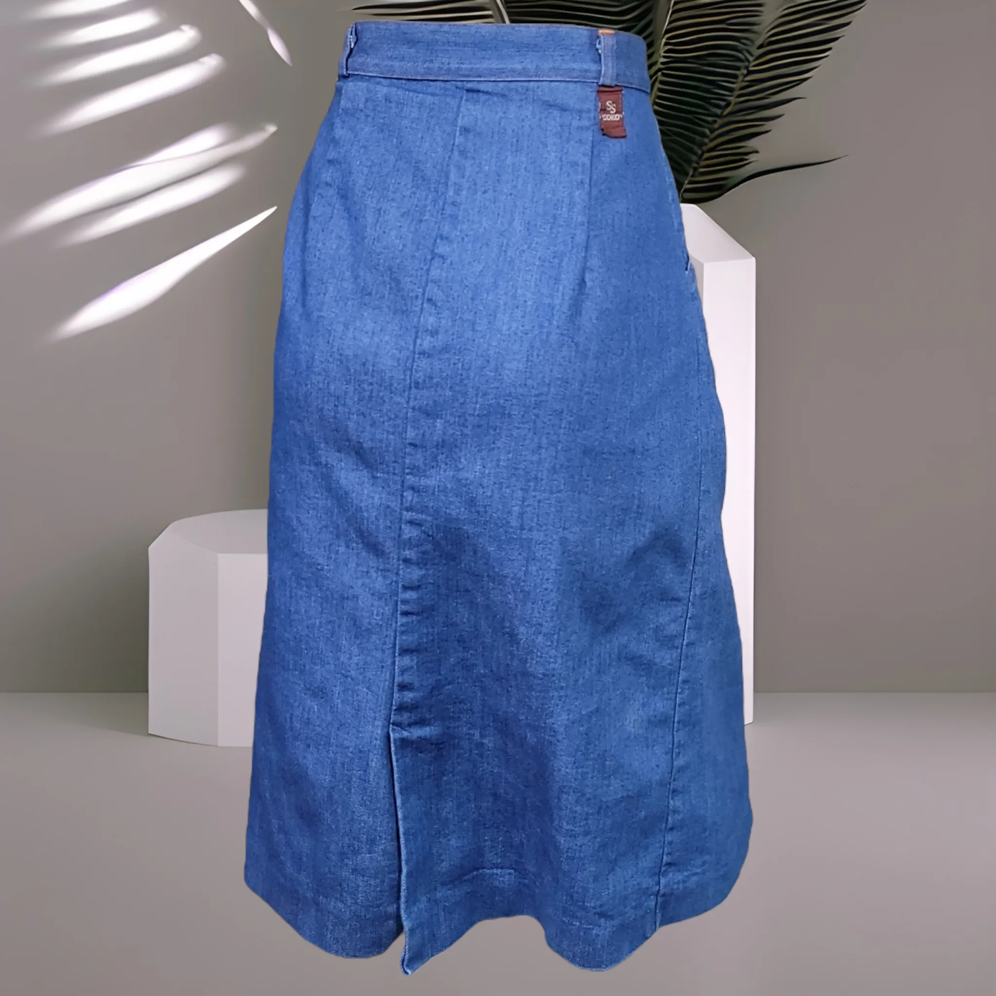 70s Vintage Denim Skirt