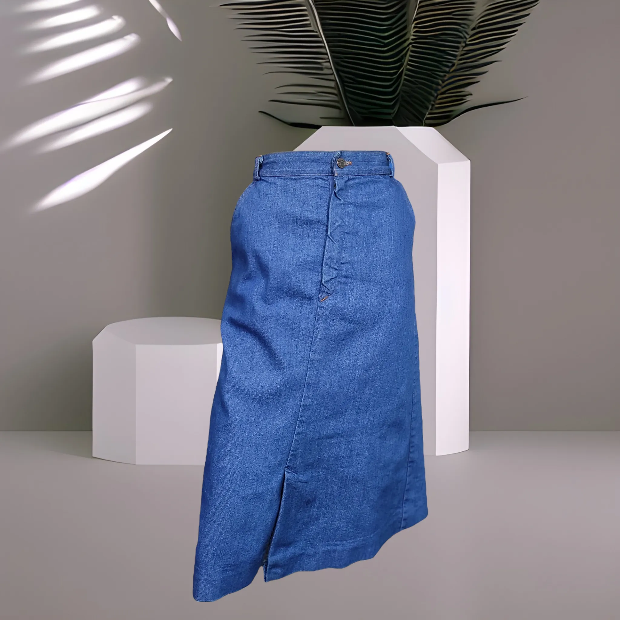 70s Vintage Denim Skirt