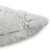 Abby Embroidered Faux Fur Cushion