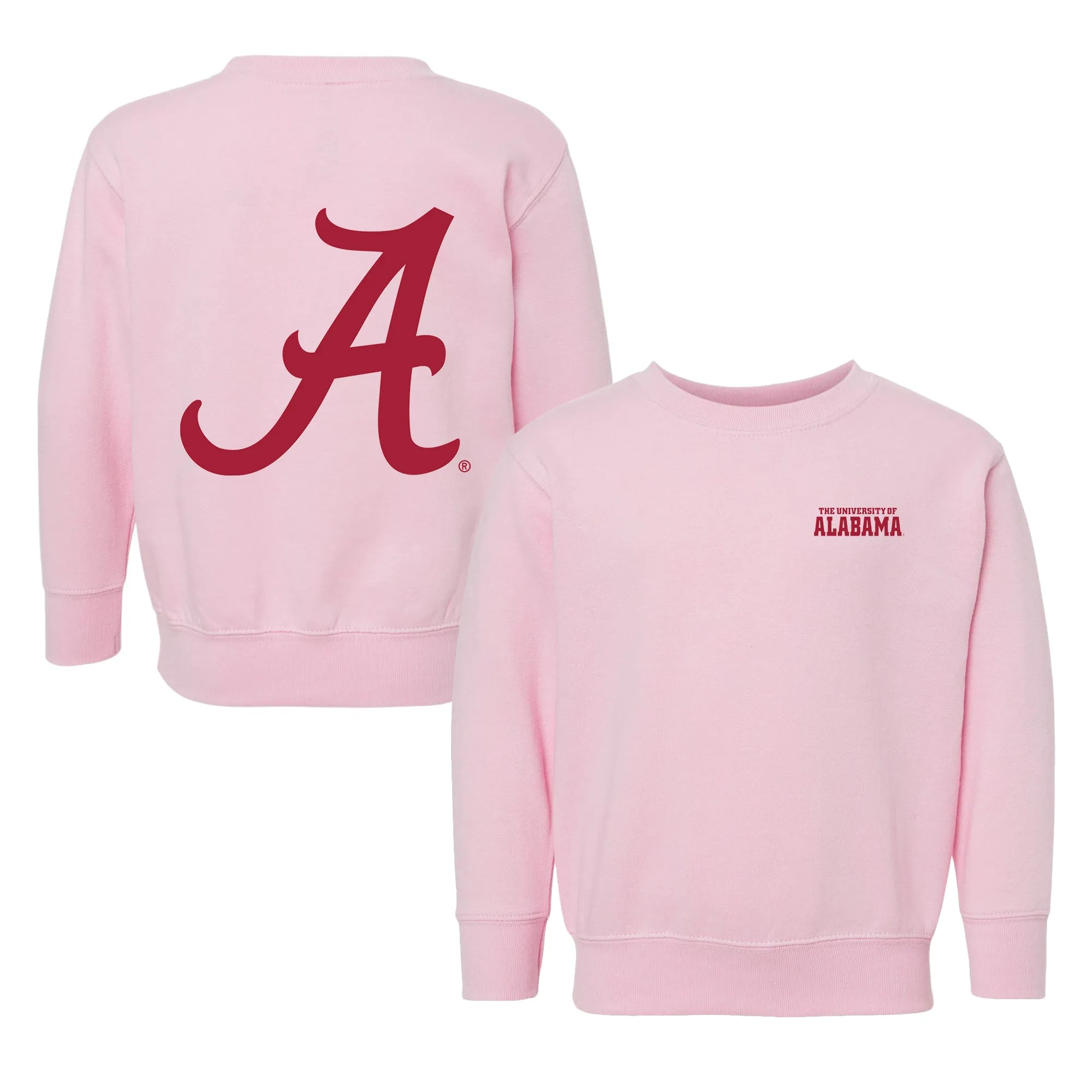 Alabama Crimson Tide Logo Toddler Crewneck Sweatshirt