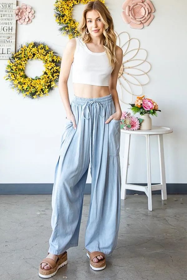 Aspen Wide Leg Pants (BLUE)