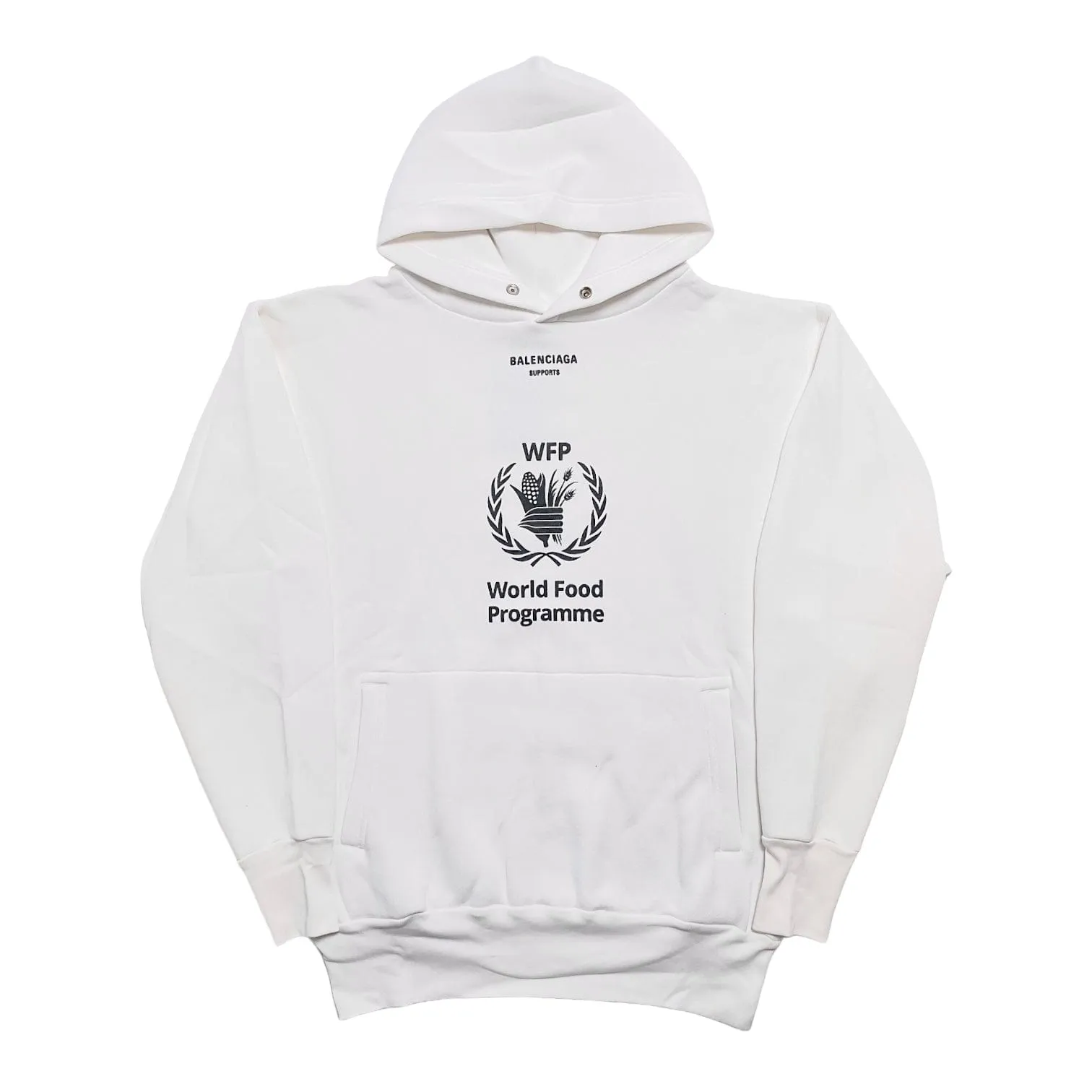 Balenciaga World Food Programme Hooded Sweatshirt White