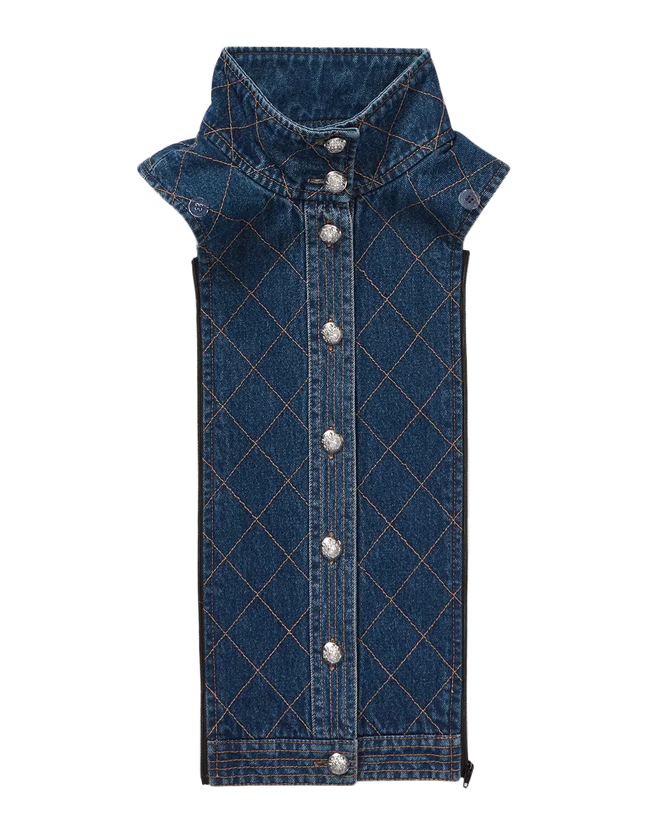 Barta Denim Quilted Dickey