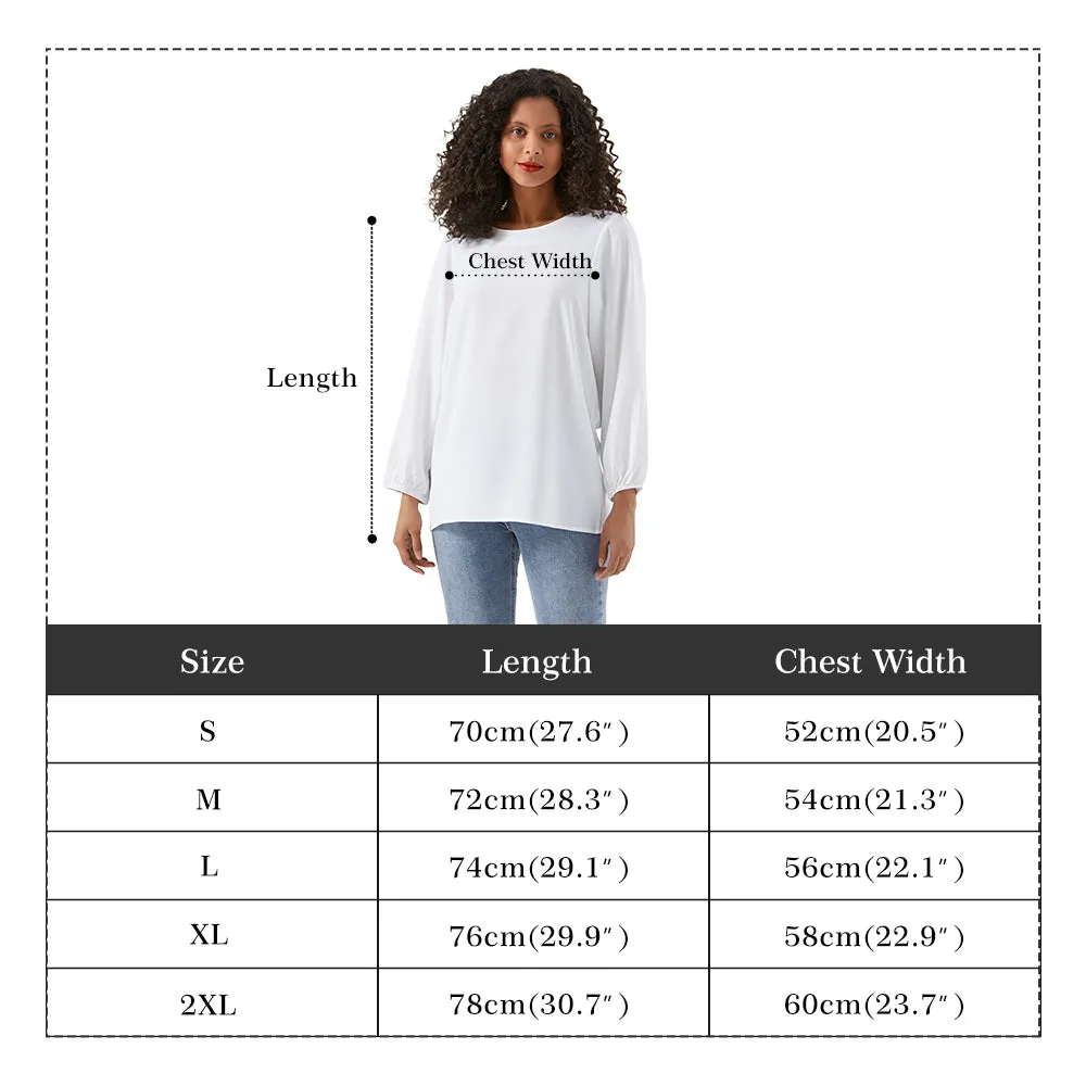 Capricorn Woman Zodiac Sign Long Sleeve Chiffon Blouse Inspired by Astrology and Horoscope