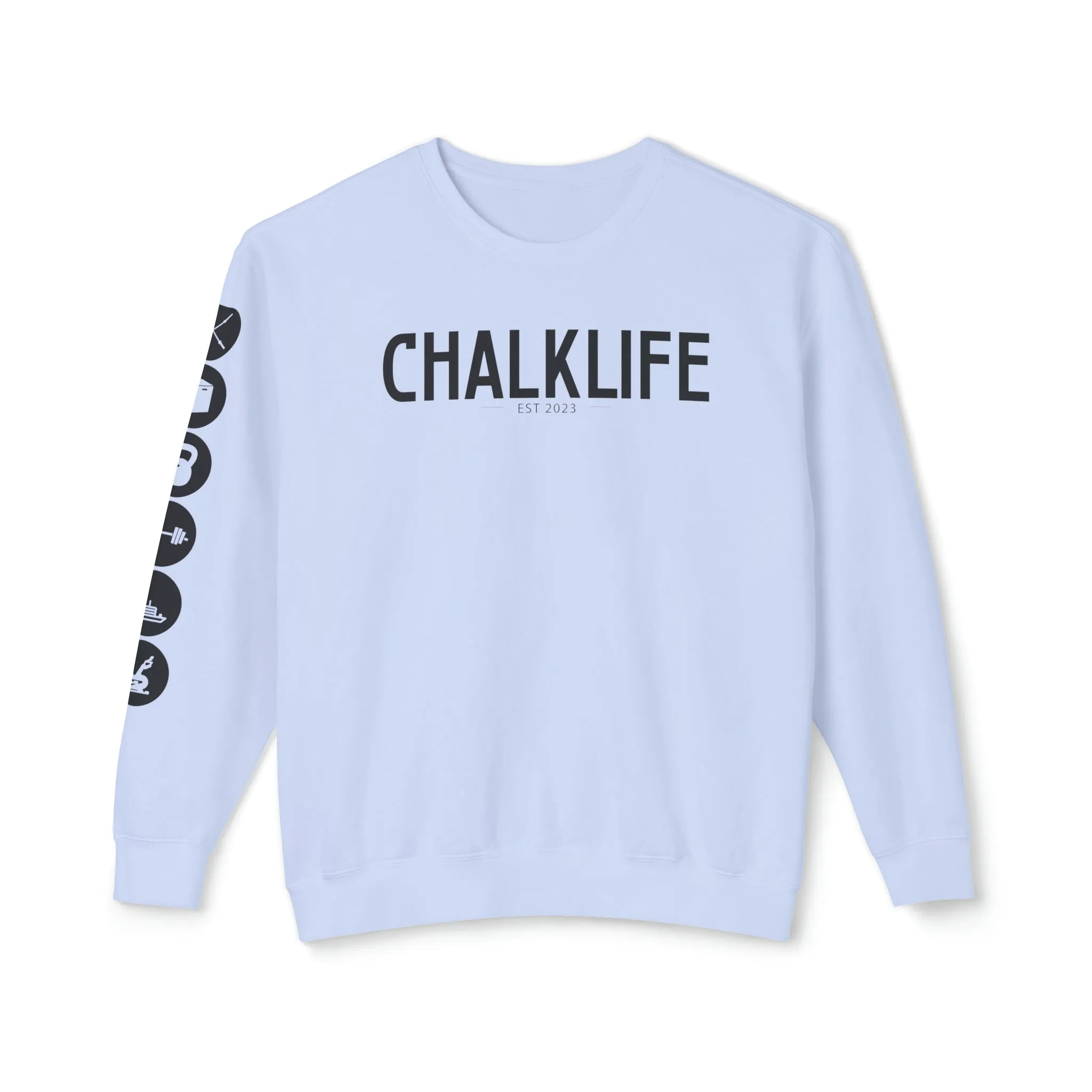 Chalklife - Fitness Events Unisex Lightweight Crewneck Sweatshirt