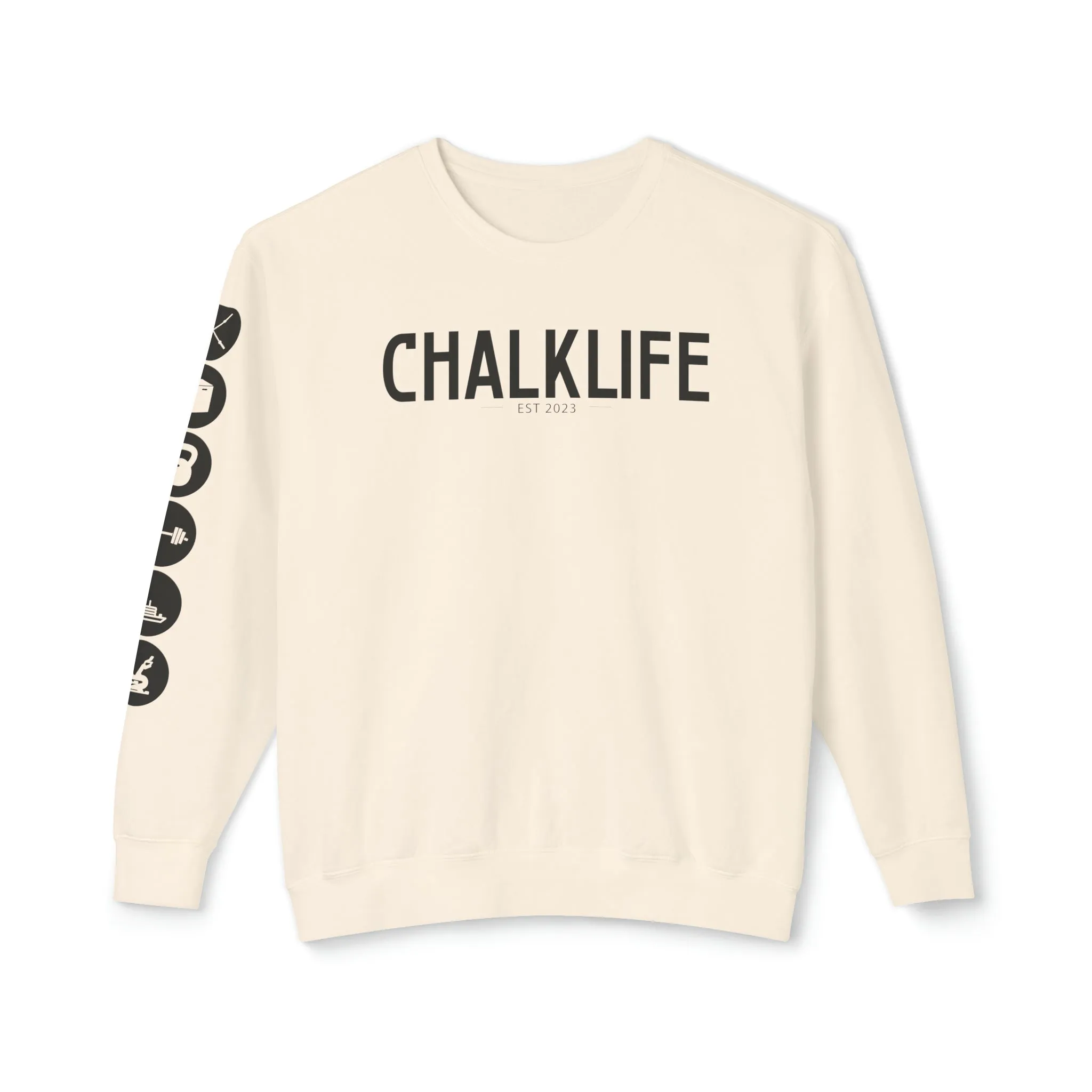 Chalklife - Fitness Events Unisex Lightweight Crewneck Sweatshirt