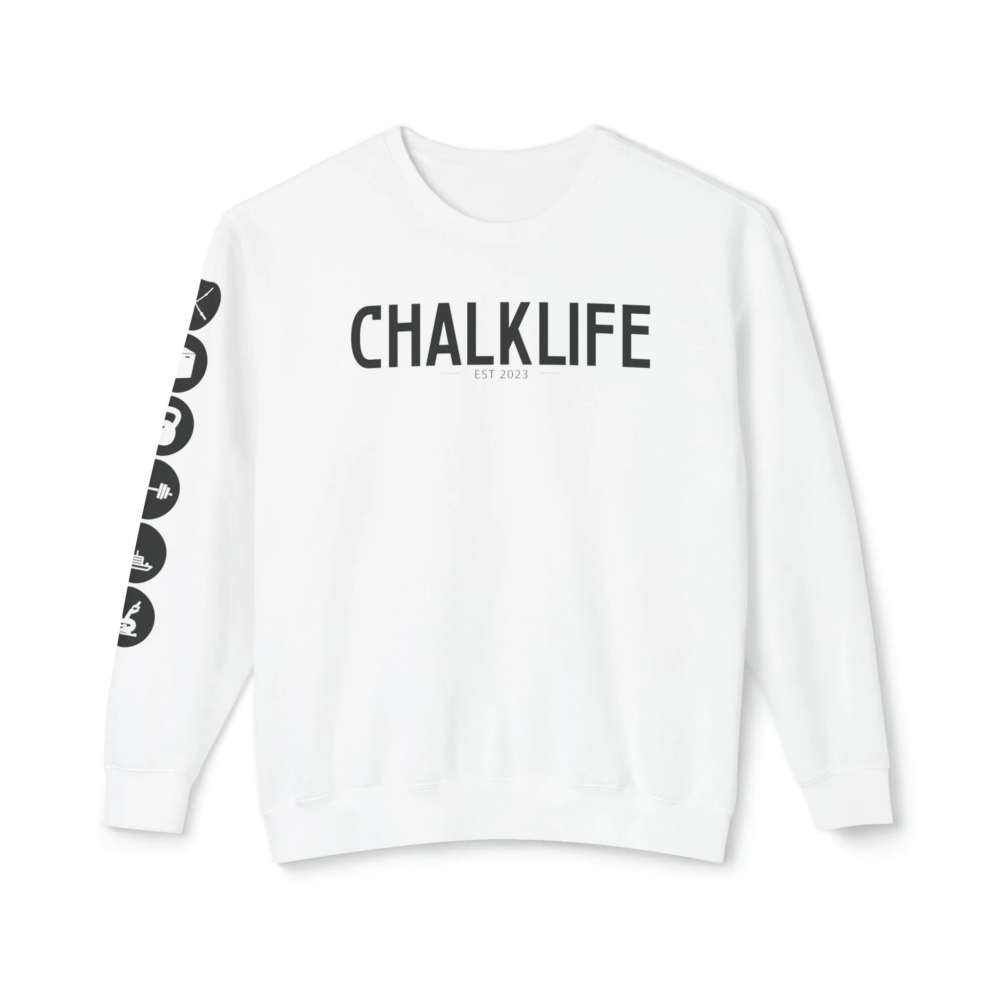 Chalklife - Fitness Events Unisex Lightweight Crewneck Sweatshirt