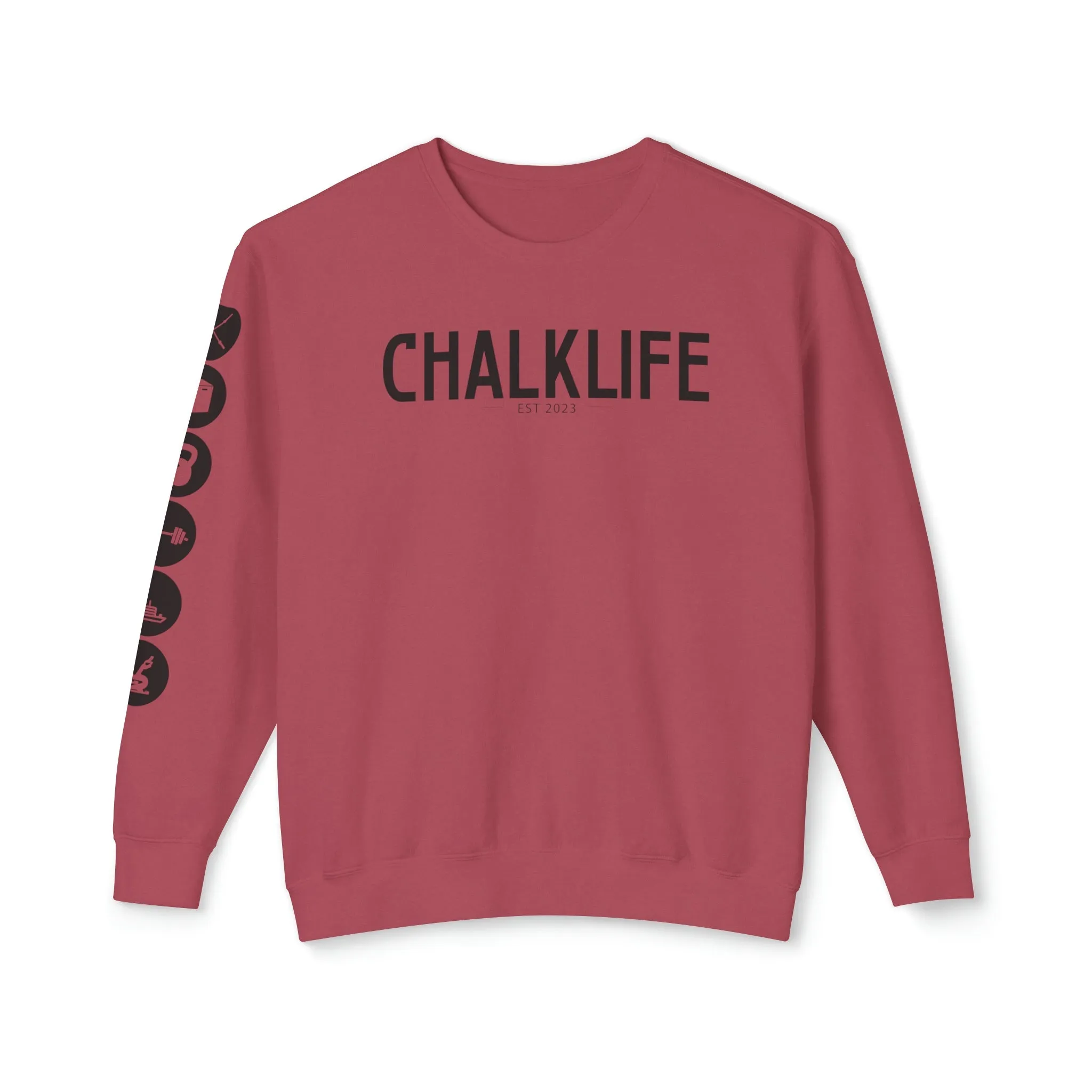 Chalklife - Fitness Events Unisex Lightweight Crewneck Sweatshirt