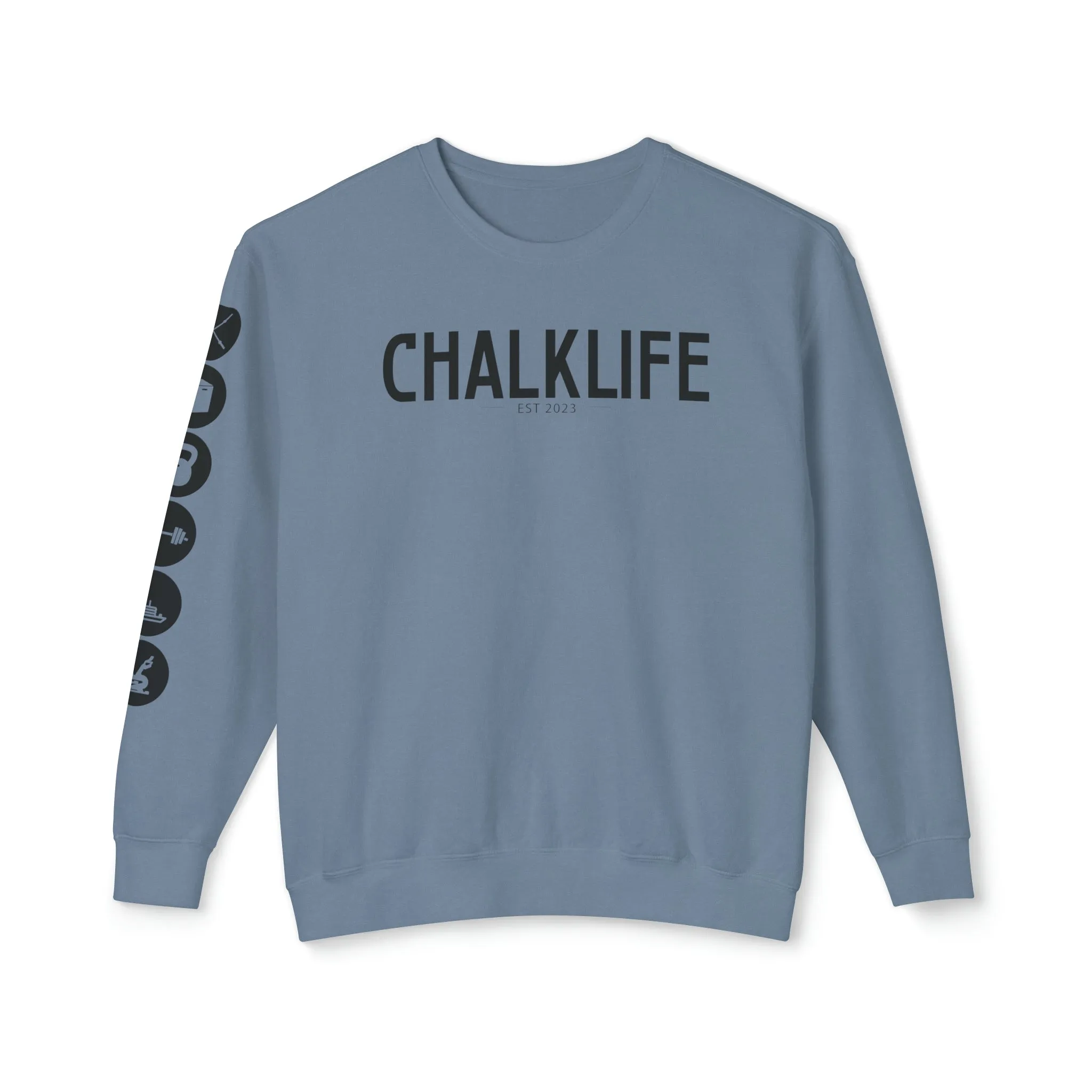 Chalklife - Fitness Events Unisex Lightweight Crewneck Sweatshirt