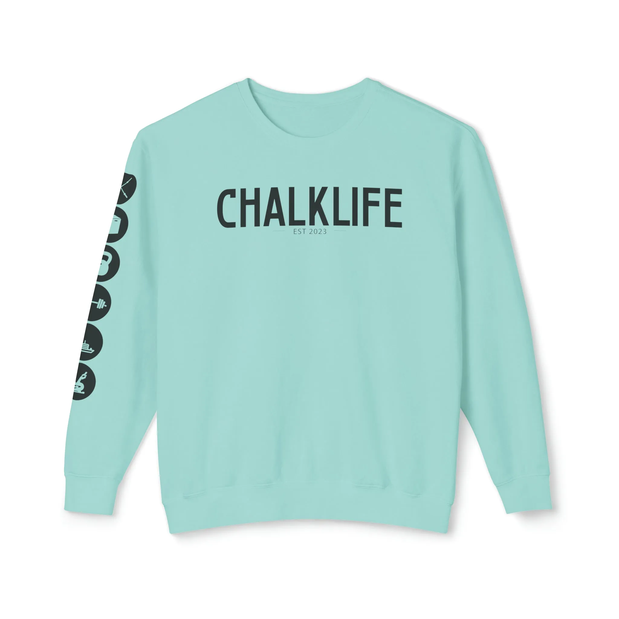 Chalklife - Fitness Events Unisex Lightweight Crewneck Sweatshirt