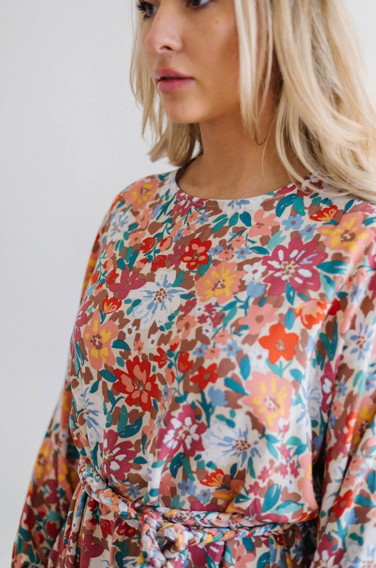 Colorful Summer Floral Mini Dress