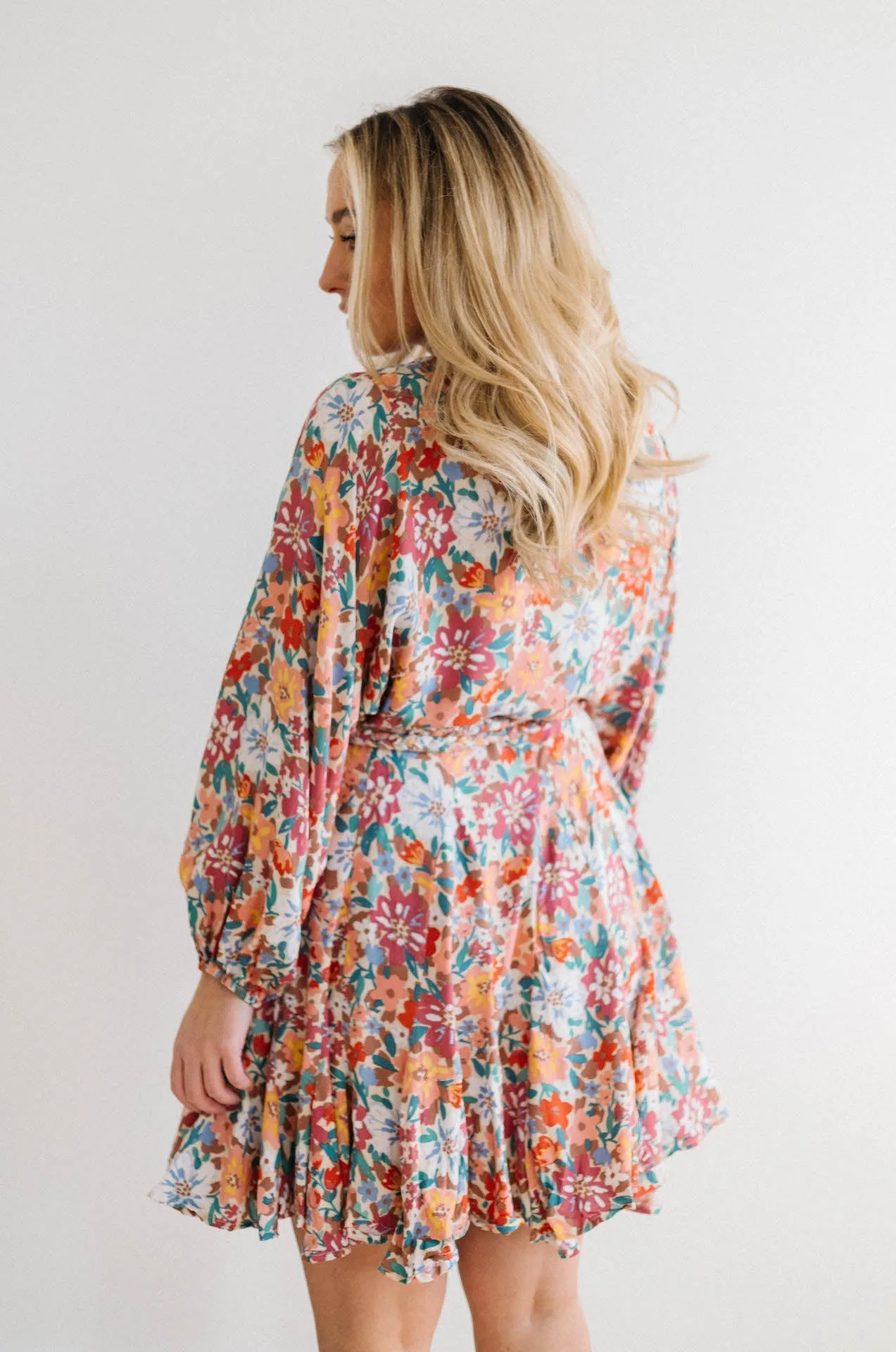 Colorful Summer Floral Mini Dress