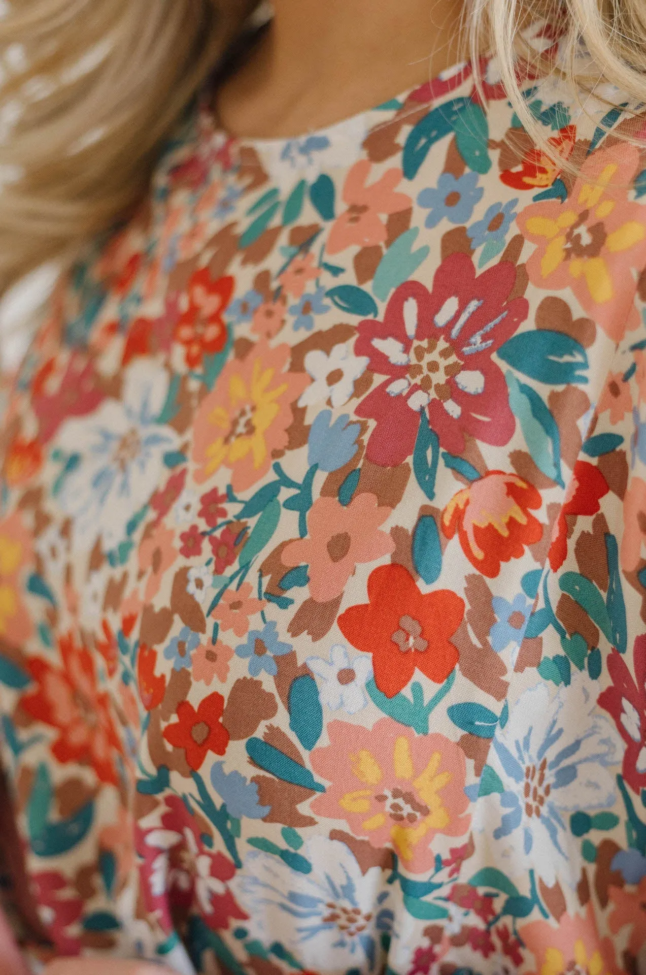 Colorful Summer Floral Mini Dress