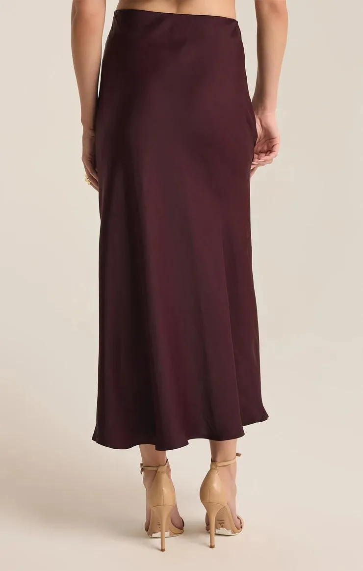 Europa Luxe Sheen Midi Skirt