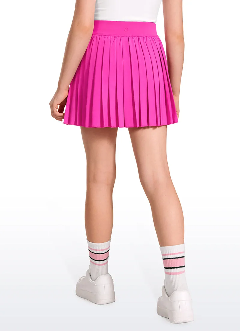 Feathery-Fit Soft Girls Pleated Skirts