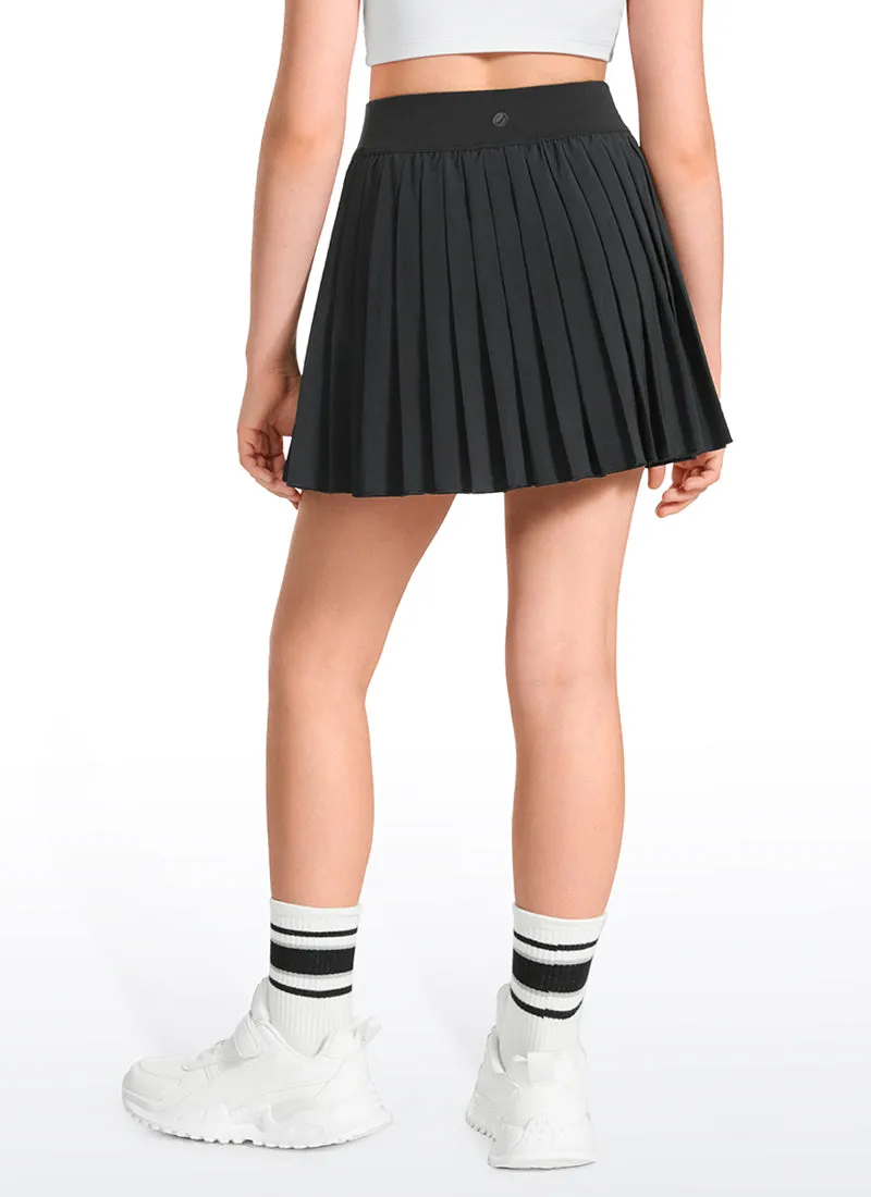 Feathery-Fit Soft Girls Pleated Skirts