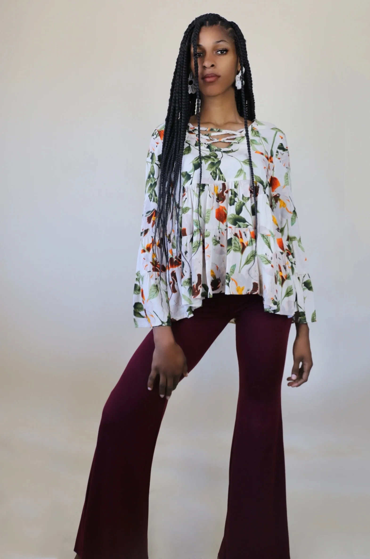 Flirtatious Floral Top