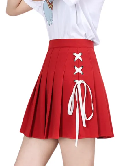 Funki Buys | Skirts | Women's Stretchy Flared Mini Skater Skirt