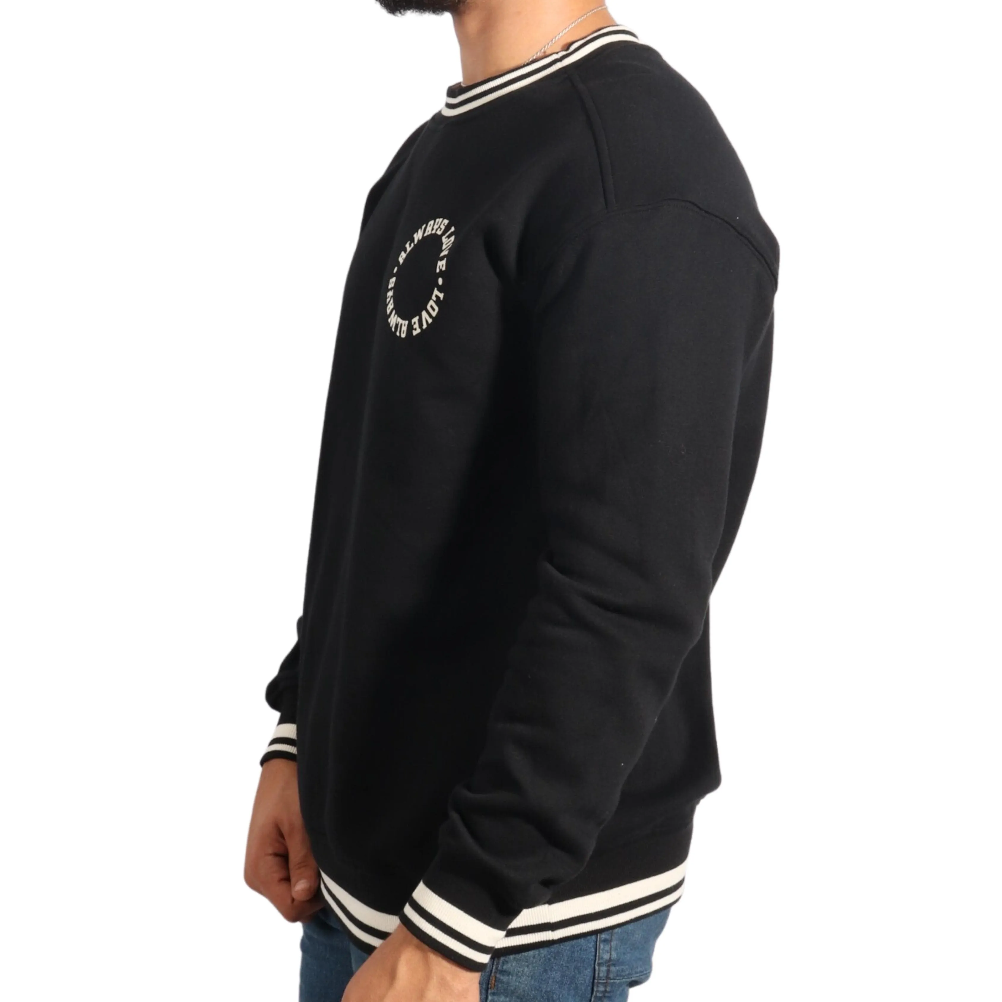 GOODFELLOW & CO -  Relaxed Fit Crew Neck Pullover Fleece Sweatshirt