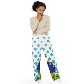 Haiti All-over print unisex wide-leg pants