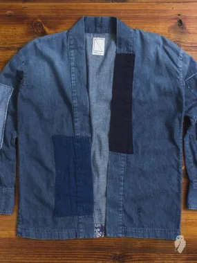 Haori Western Denim Shirt in Natural Indigo Remake