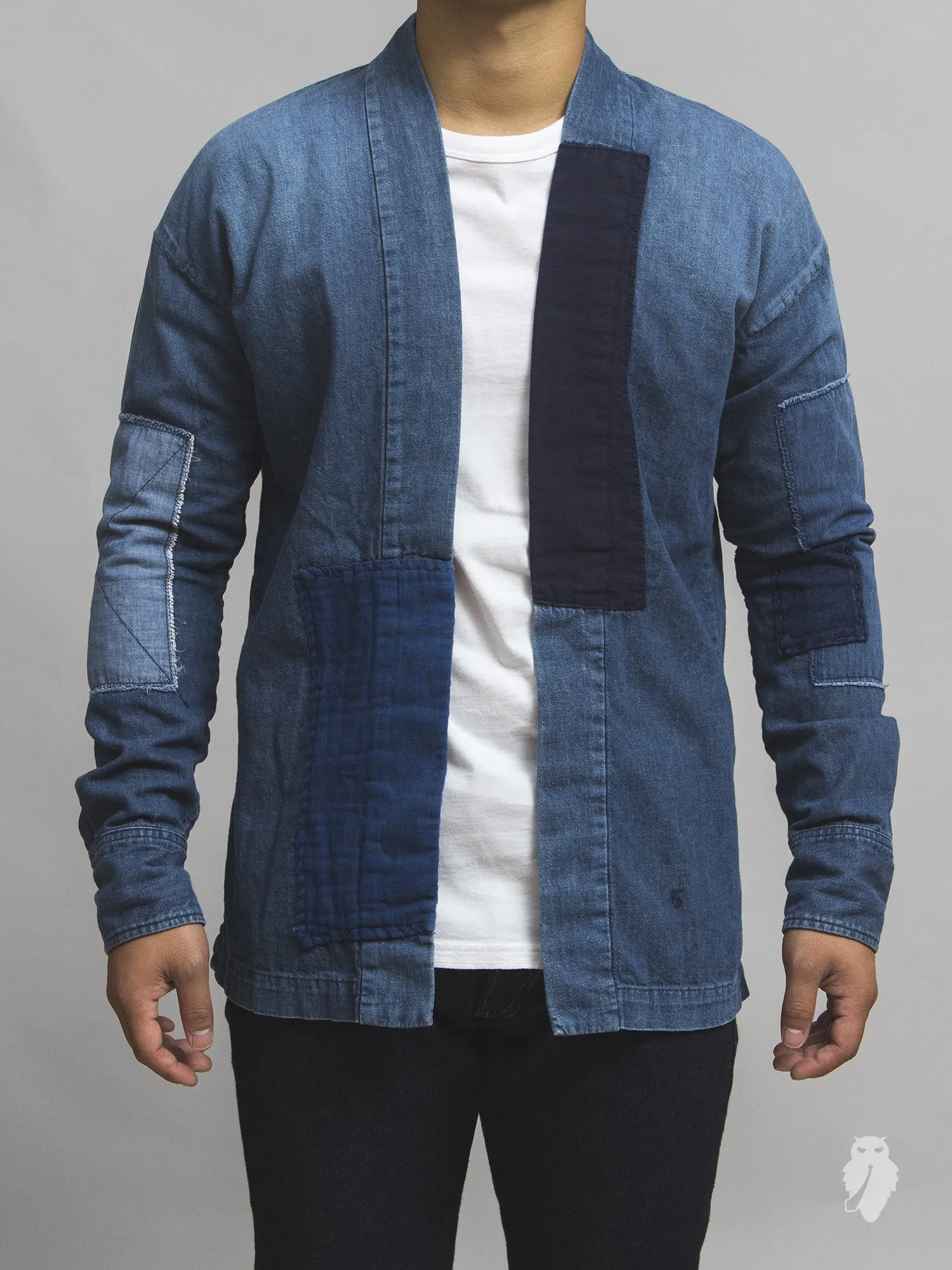 Haori Western Denim Shirt in Natural Indigo Remake