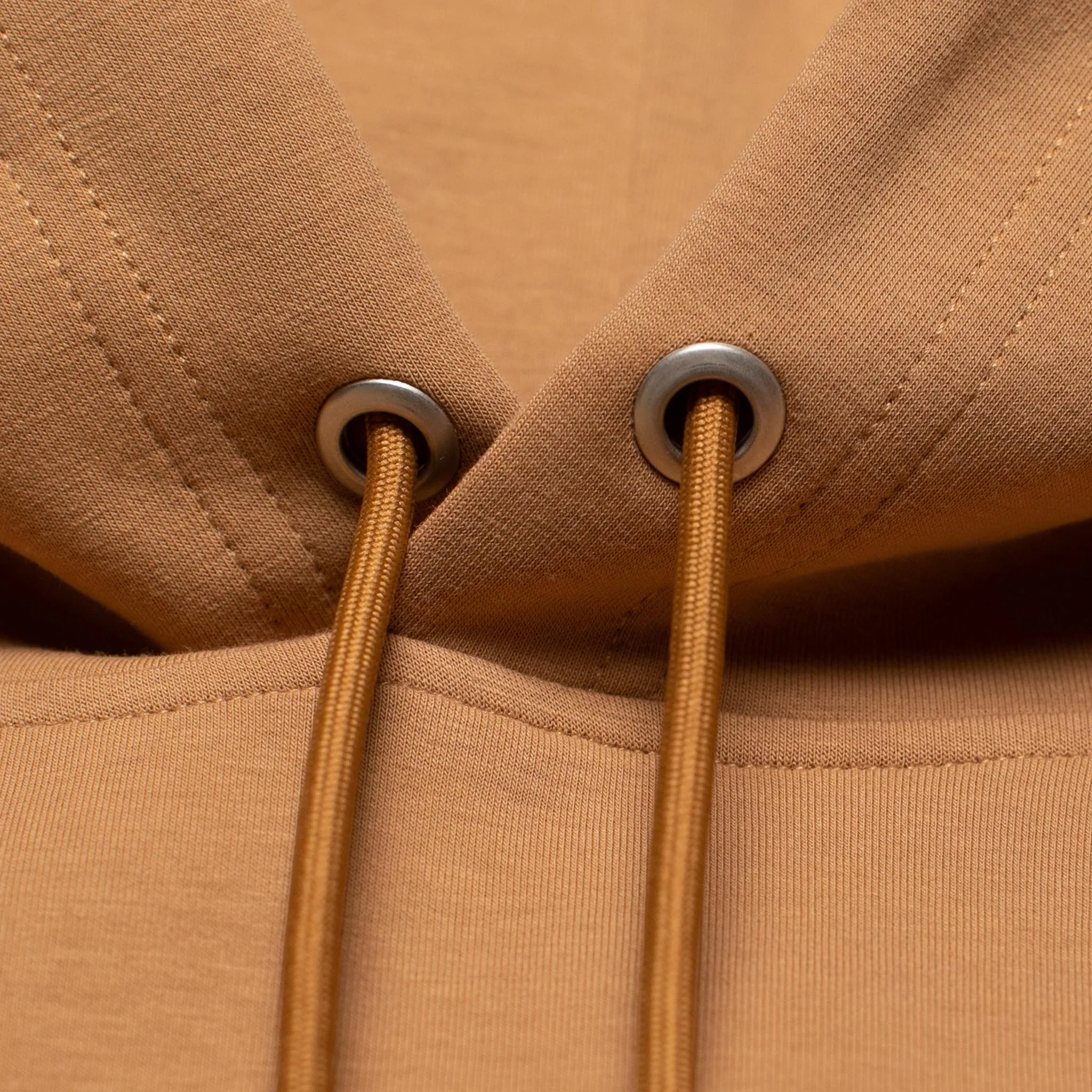 HOMME  Lightweight 'ESSENTIAL' Hoodie Caramel