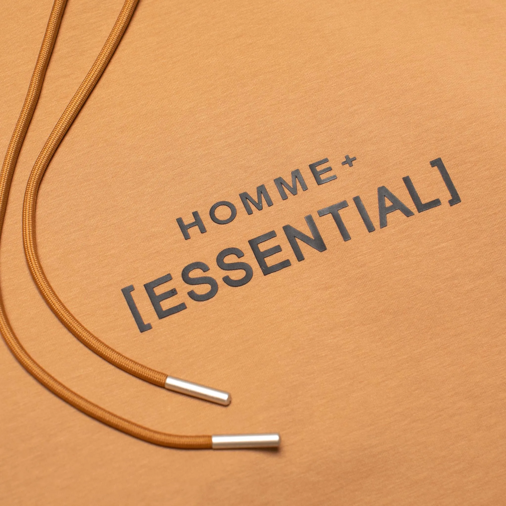 HOMME  Lightweight 'ESSENTIAL' Hoodie Caramel