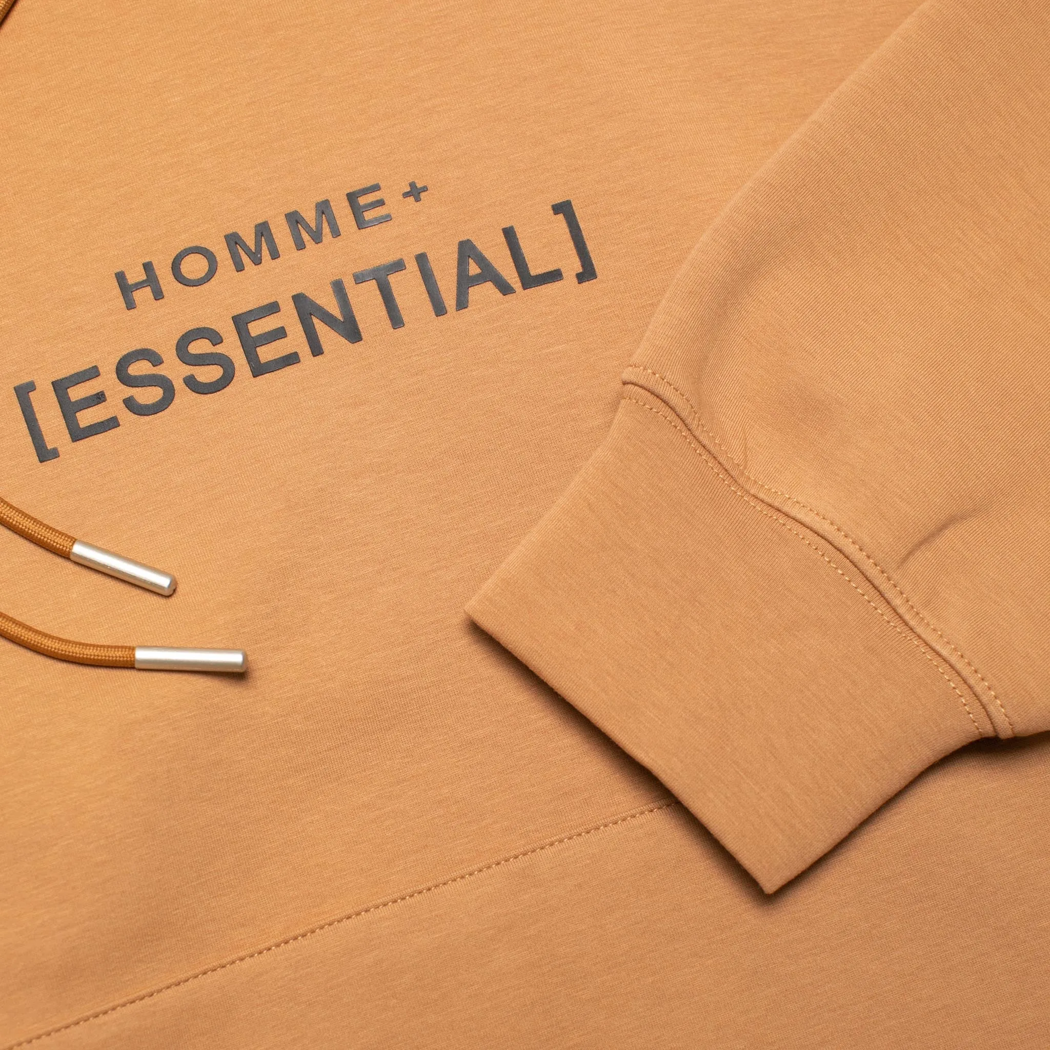 HOMME  Lightweight 'ESSENTIAL' Hoodie Caramel