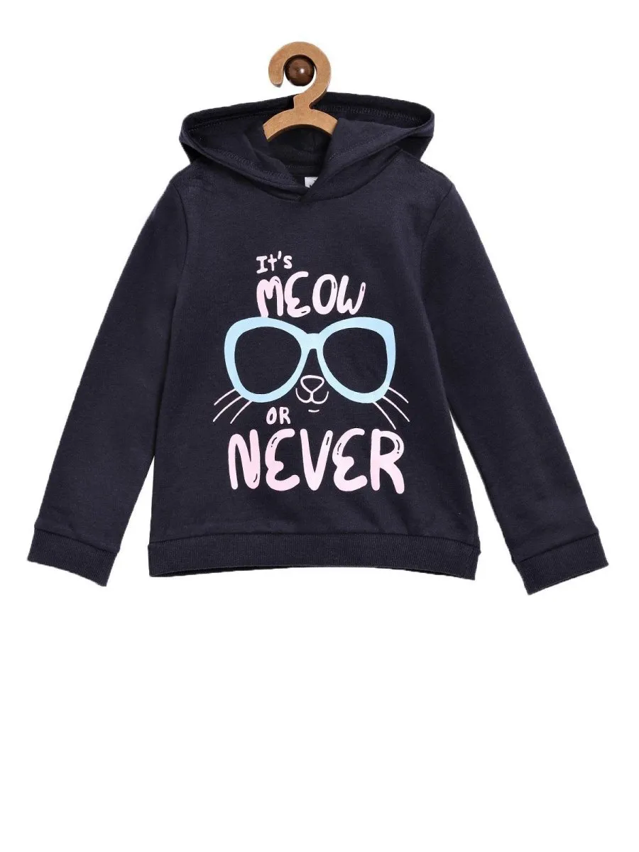 Hooded Sweatshirt Combo of 2-Meow or Never-Owlsome