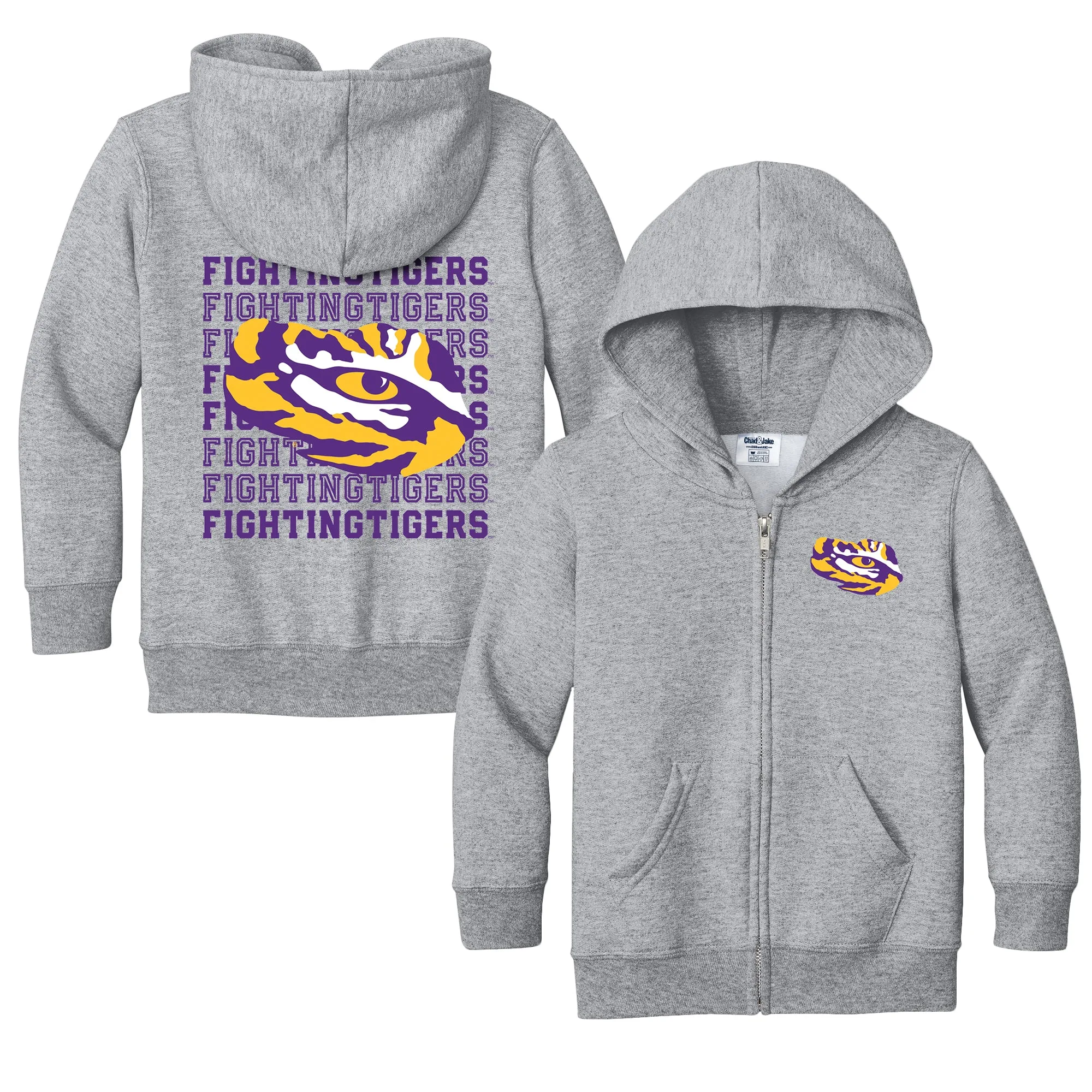 LSU Tigers Retro Toddler Full-Zip Sweatshirt