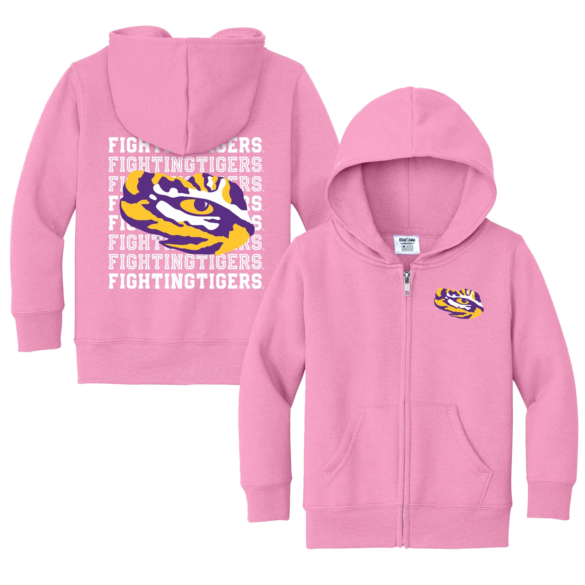 LSU Tigers Retro Toddler Full-Zip Sweatshirt