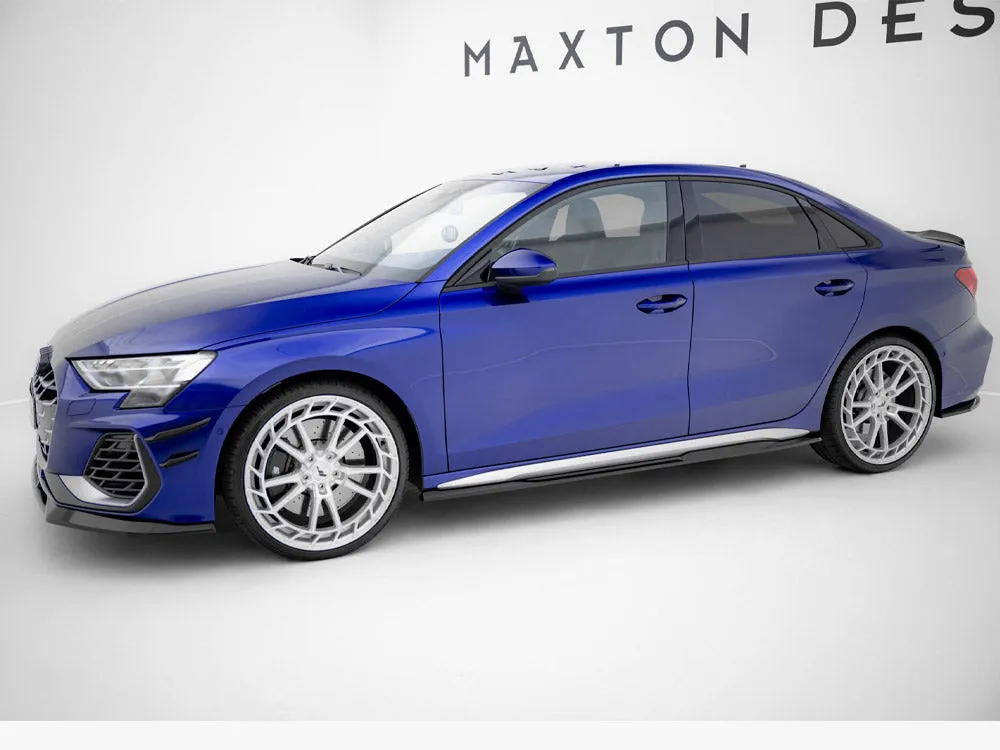 Maxton Design - Side Skirts Diffusers V.2 Audi A3 S-Line Sedan / S3 Sedan 8Y Facelift