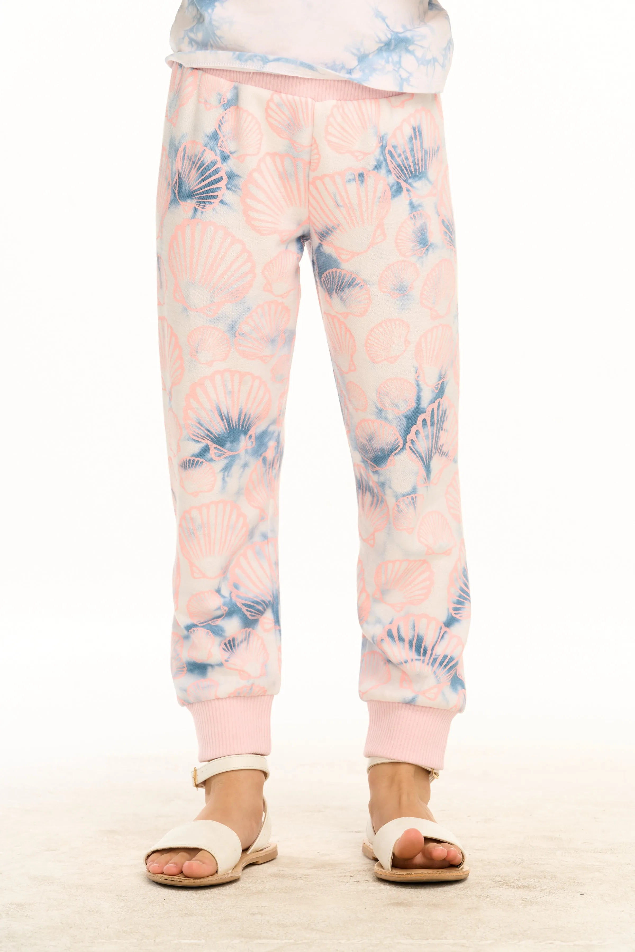 MERMAID SEASHELL TIE DYE LIGHTWEIGHT SWEATPANTS