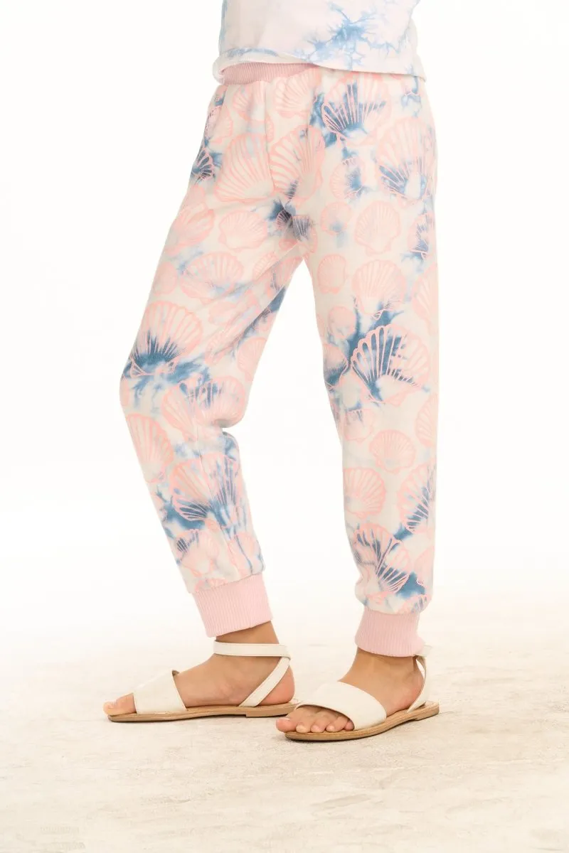 MERMAID SEASHELL TIE DYE LIGHTWEIGHT SWEATPANTS