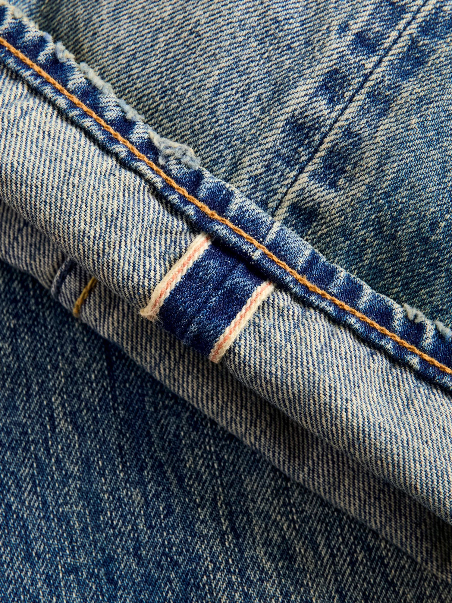 MG118 Boro Repair Selvedge Denim - Classic Straight Fit