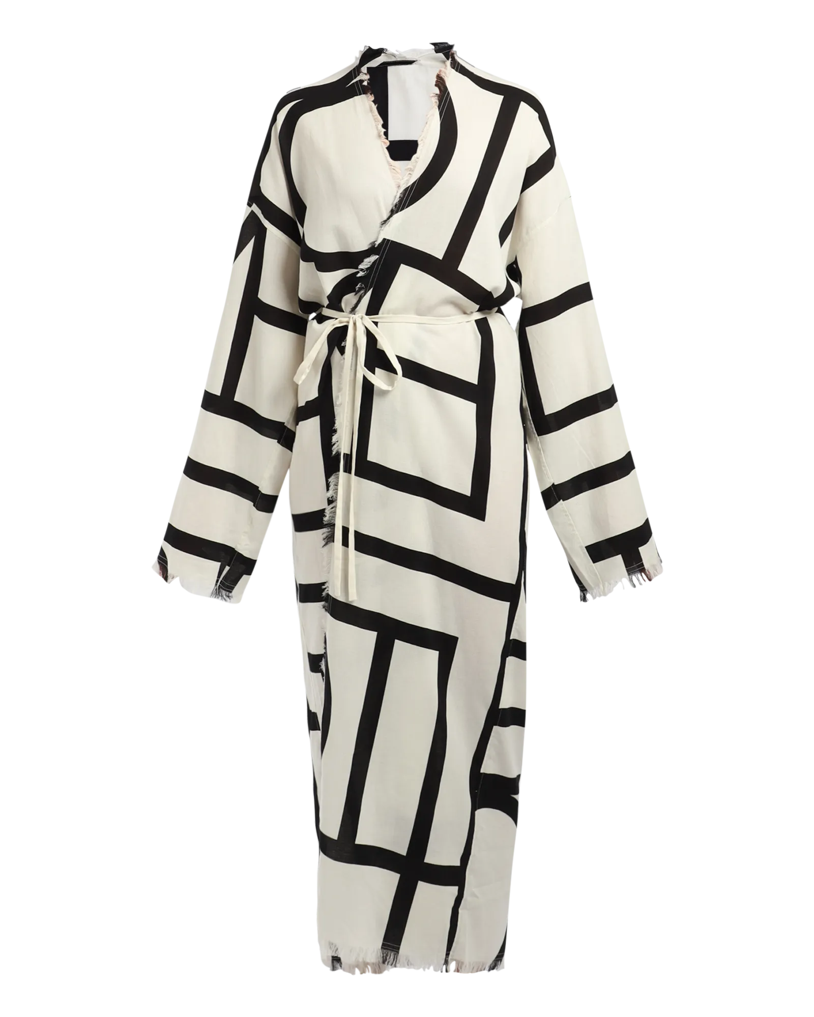 Monogram Wrap Dress