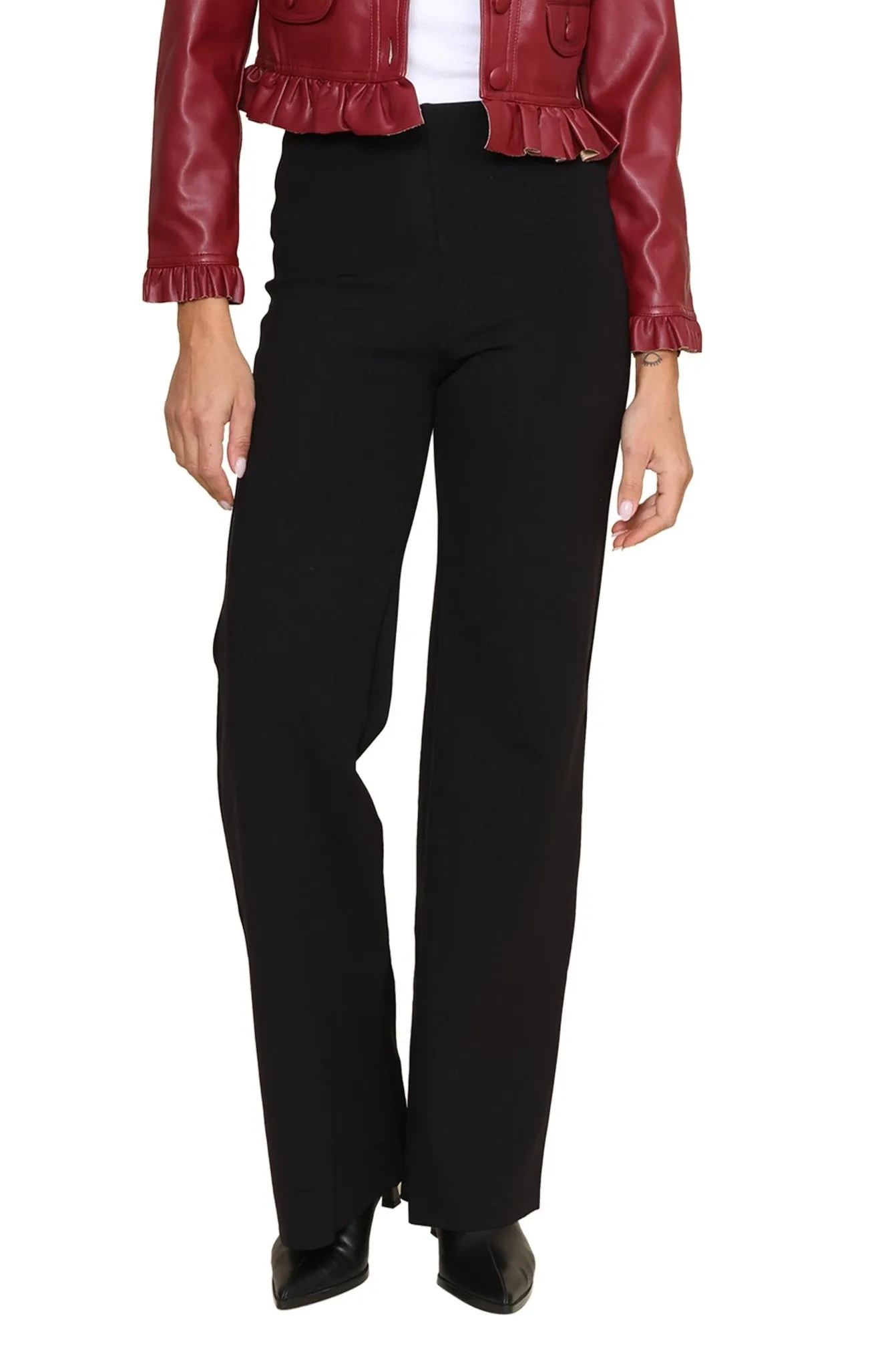 Neoprene Wide Leg Pant