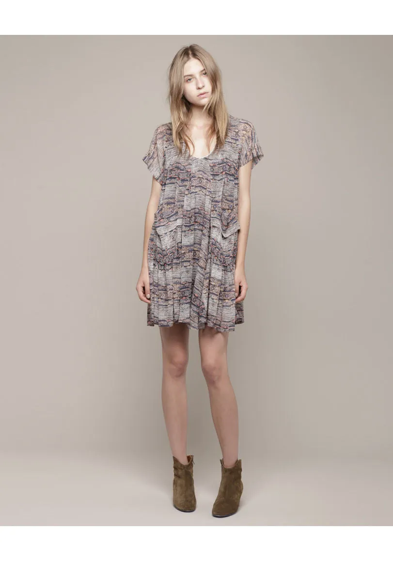 Nesto Short Sleeved Print Dress