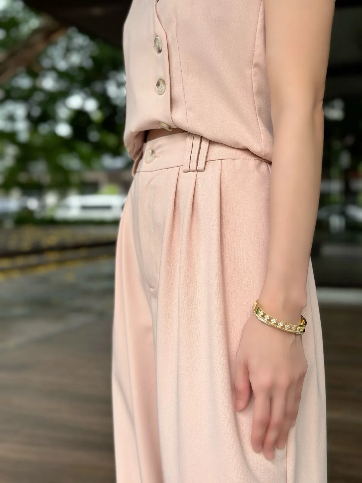 Odella Wide Pants in Pink