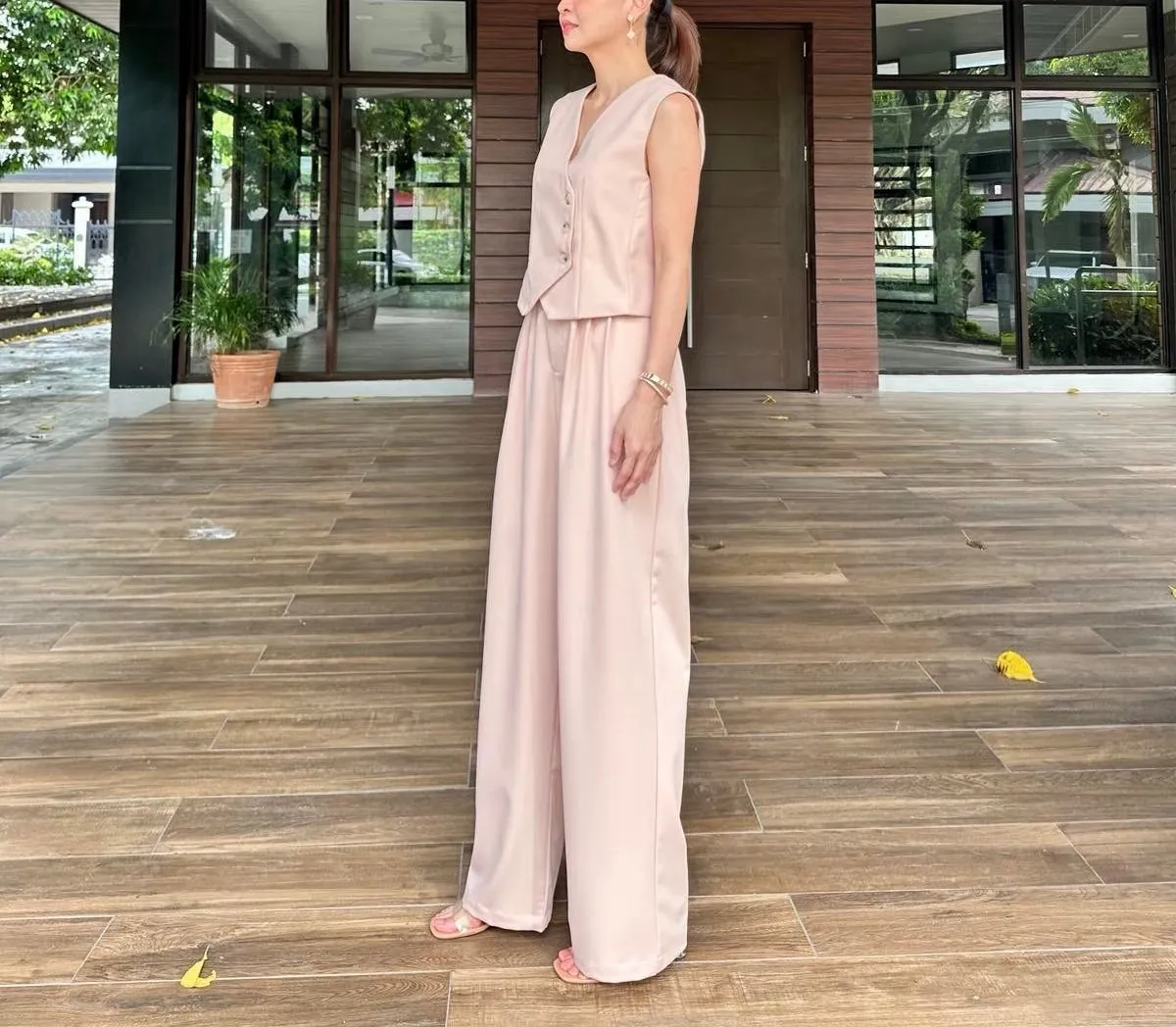 Odella Wide Pants in Pink