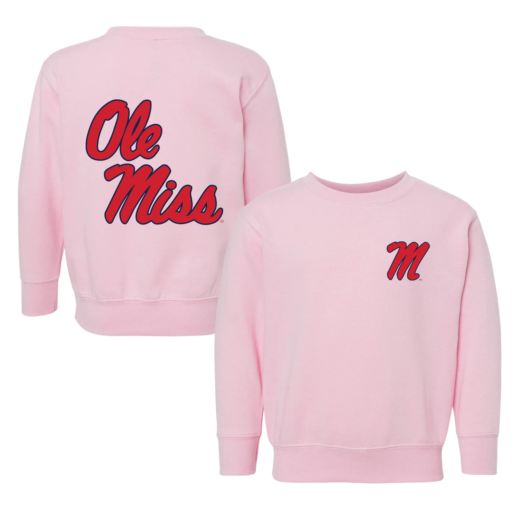 Ole Miss Rebels Logo Toddler Crewneck Sweatshirt