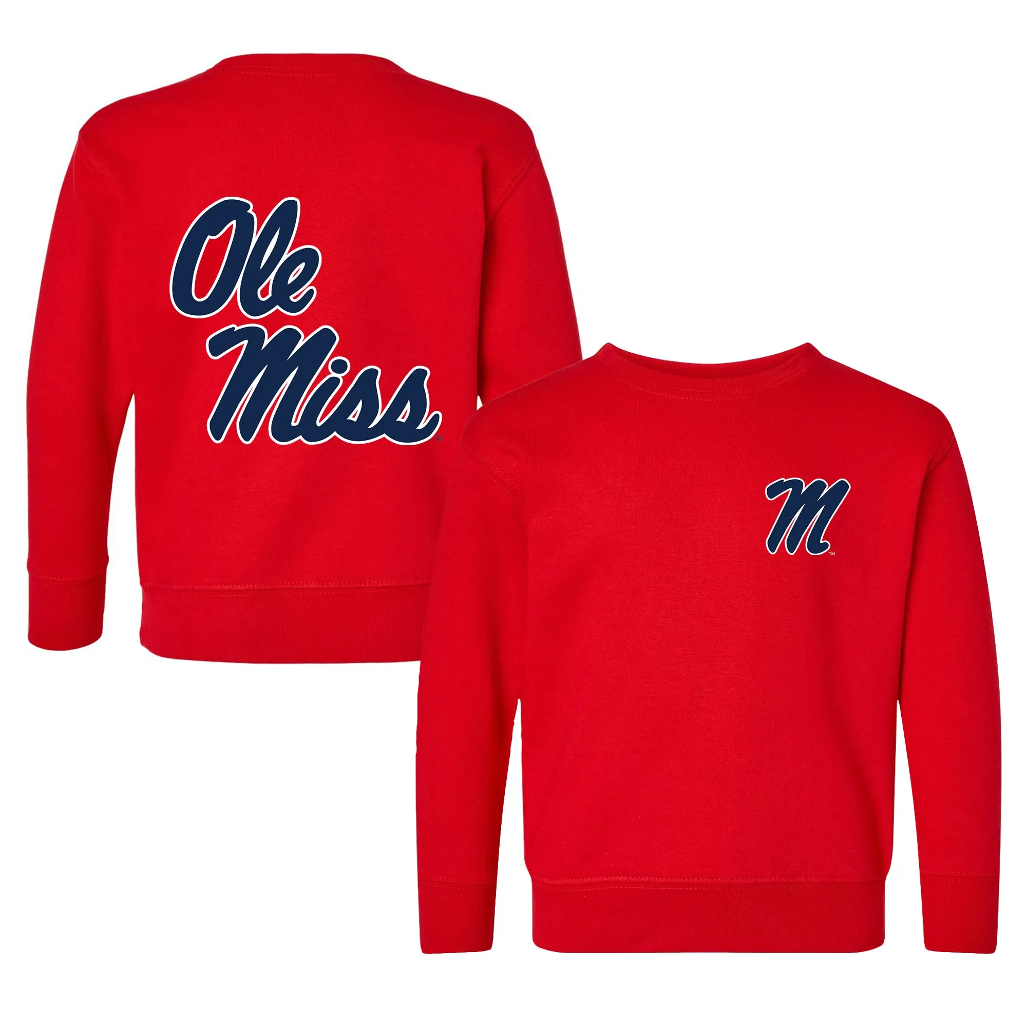 Ole Miss Rebels Logo Toddler Crewneck Sweatshirt