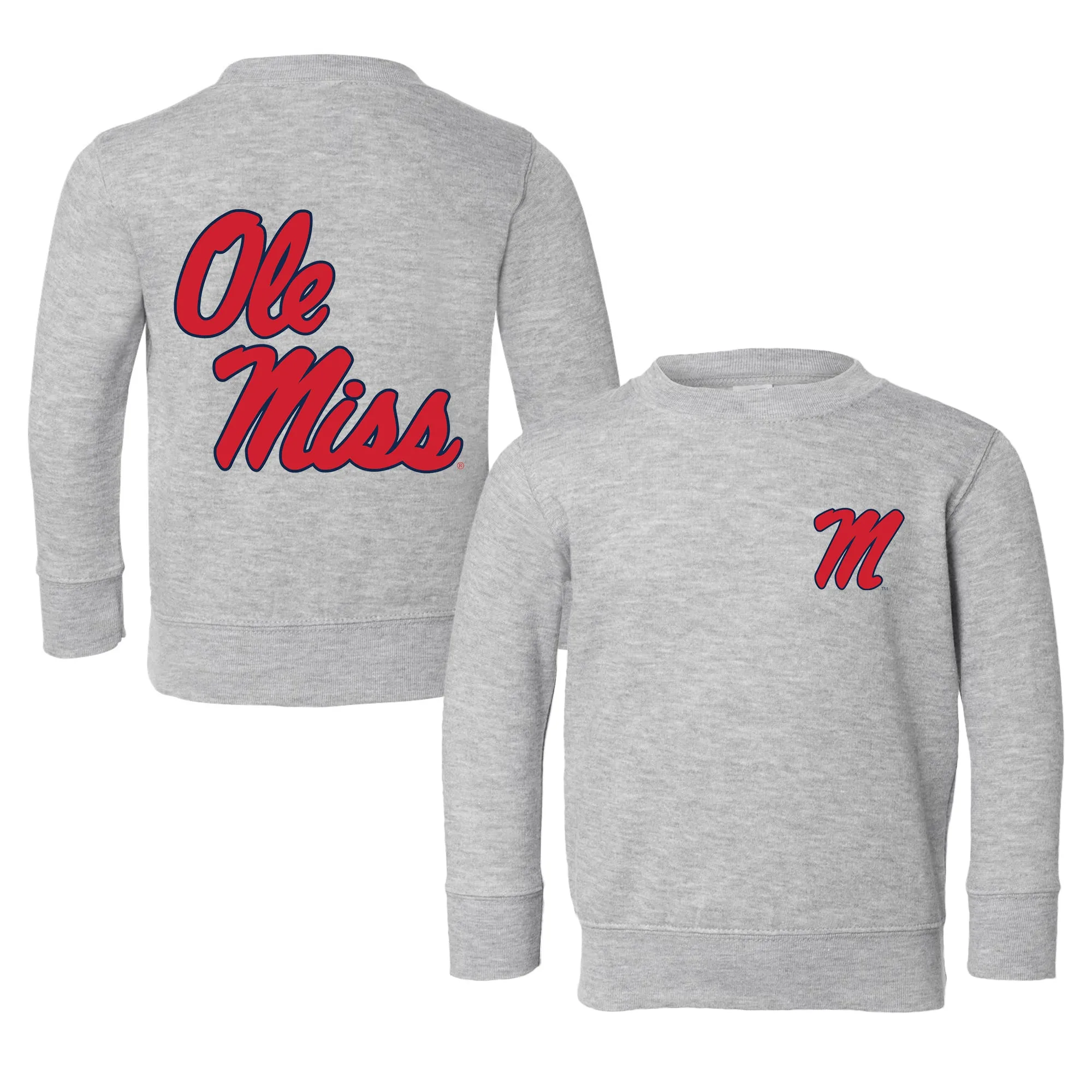 Ole Miss Rebels Logo Toddler Crewneck Sweatshirt