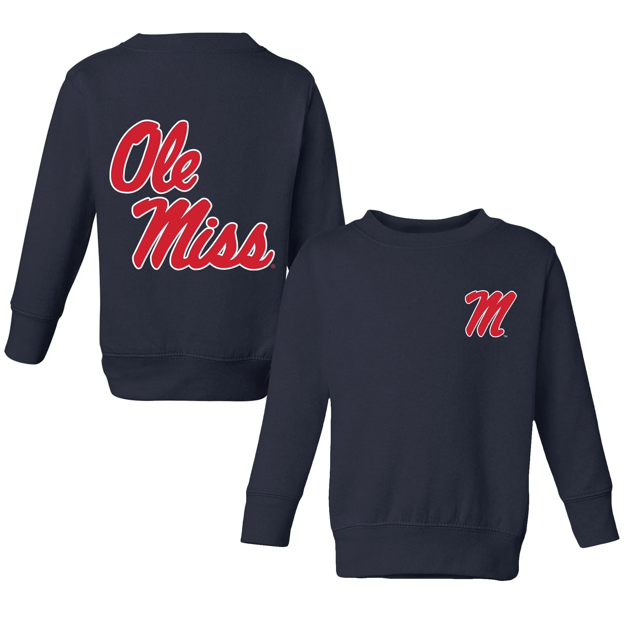 Ole Miss Rebels Logo Toddler Crewneck Sweatshirt