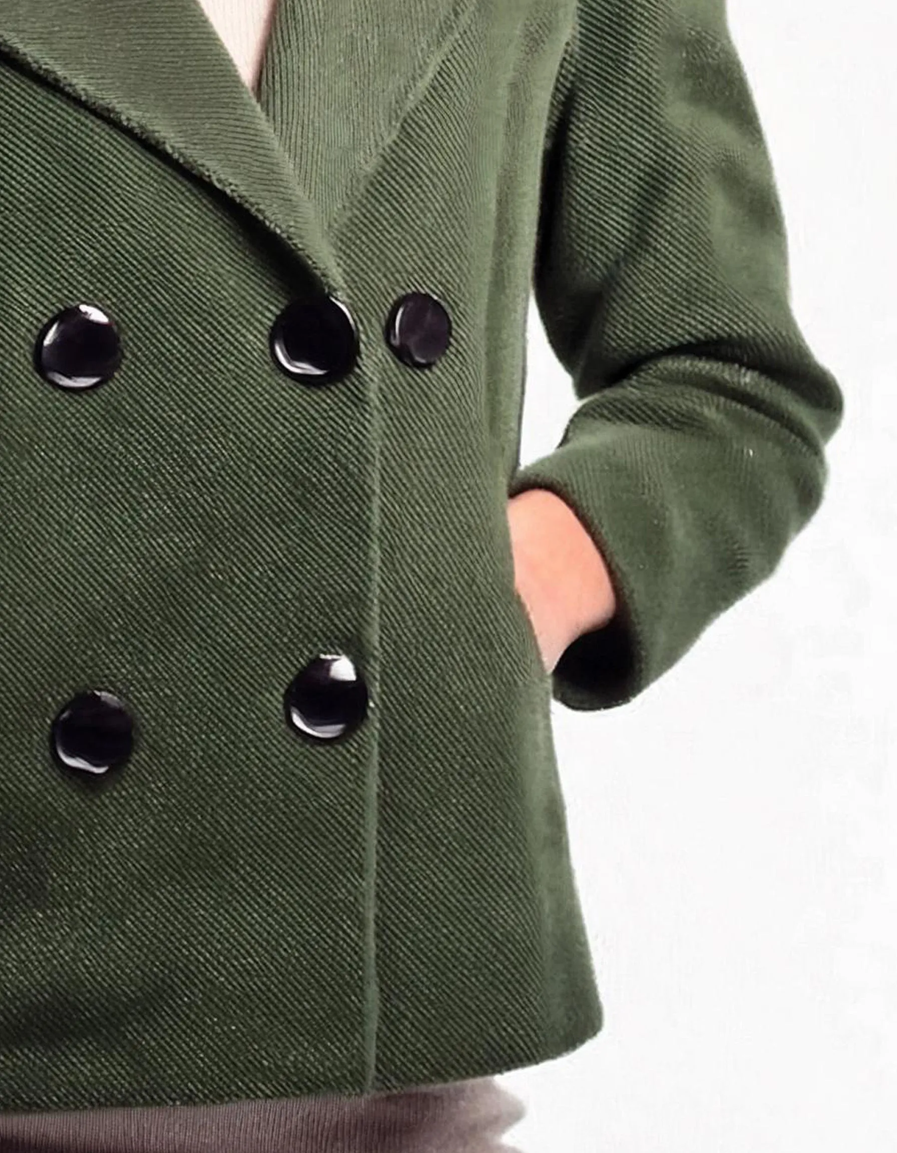 Olive Drab Delight Peacoat