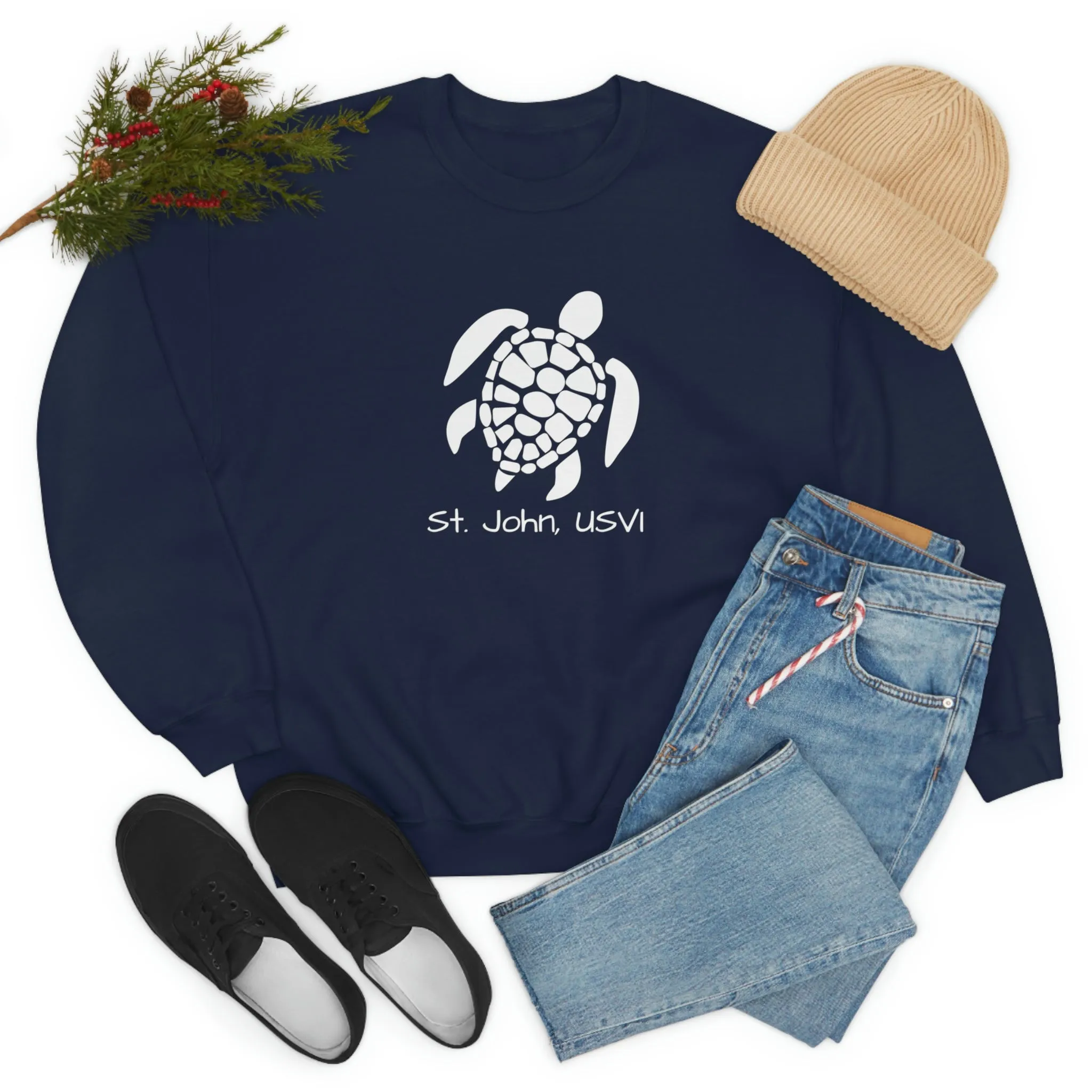 Pattern Turtle Crewneck Sweatshirt