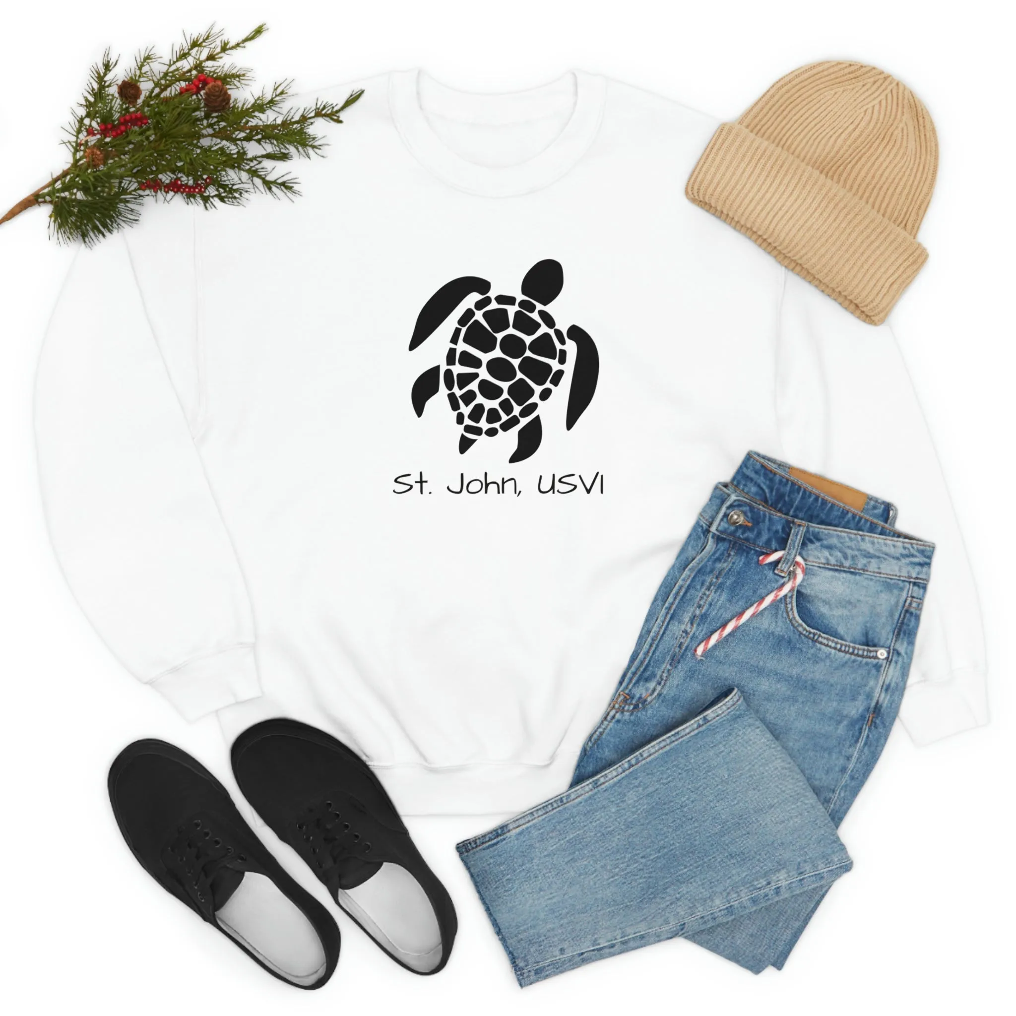 Pattern Turtle Crewneck Sweatshirt