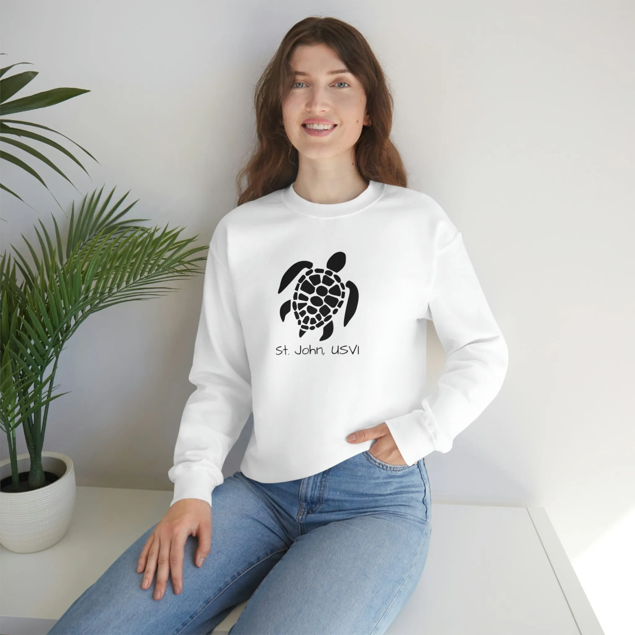 Pattern Turtle Crewneck Sweatshirt